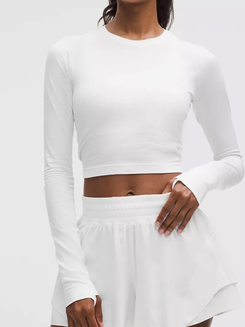 Lululemon Swiftly Tech Cropped Long-Sleeve Shirt 2.0 size 6